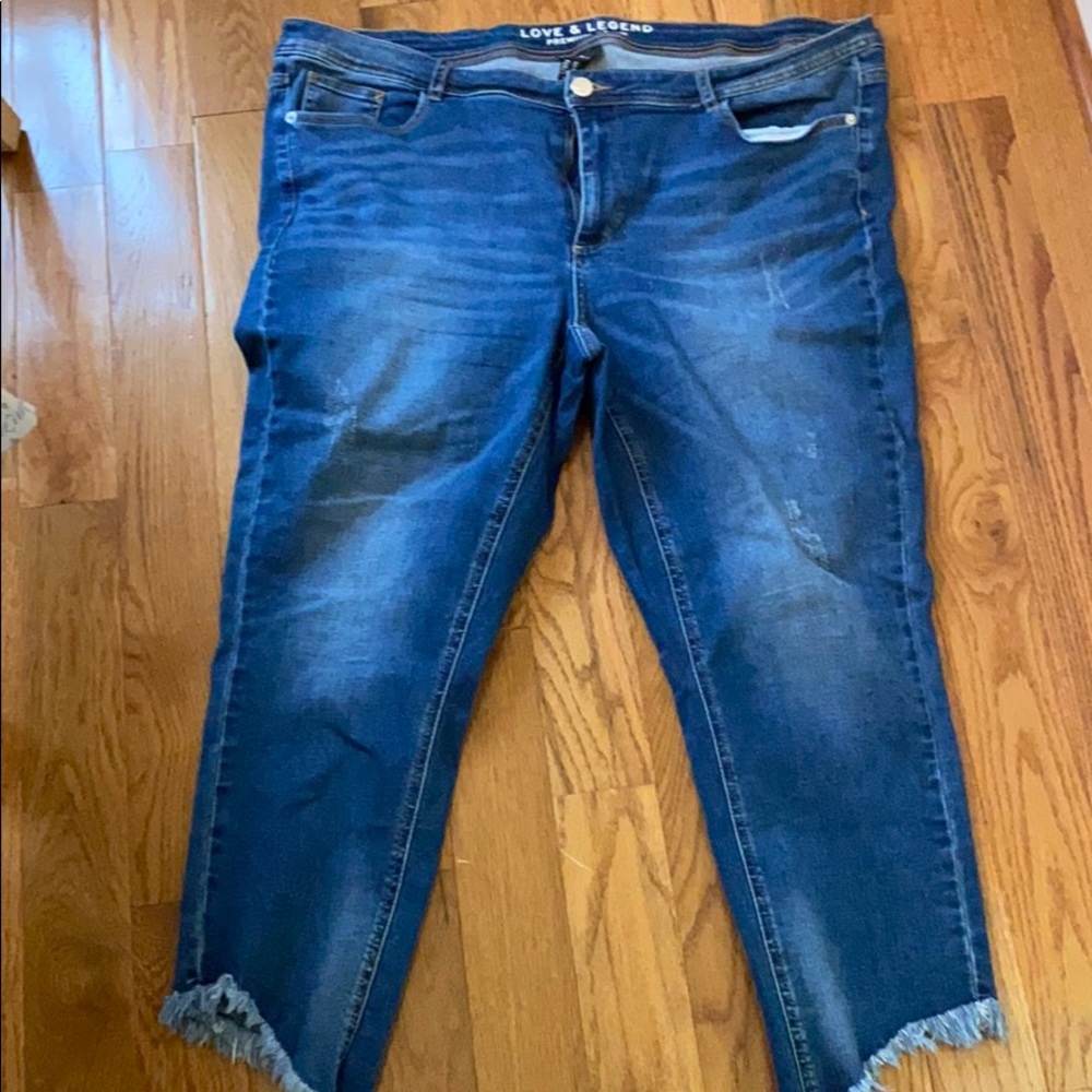 Jeans  slanted bottom